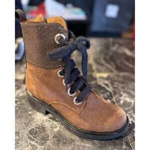 NEW CASTA women's myriad lace up boots in brown